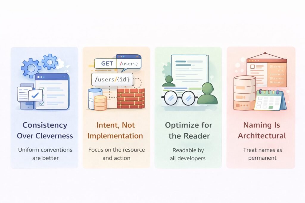 2️⃣ The Foundation: Four Naming Principles That Do Not Bend