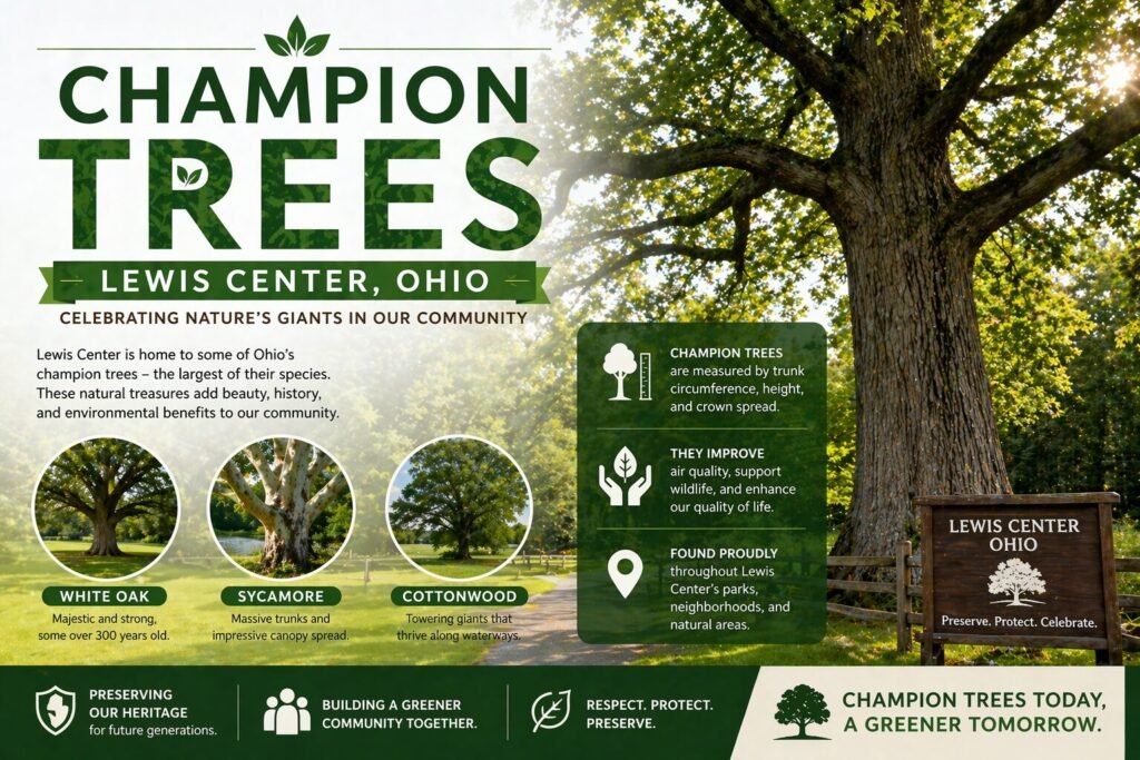 Champion Trees Near Lewis Center Ohio Nobody Is Talking About