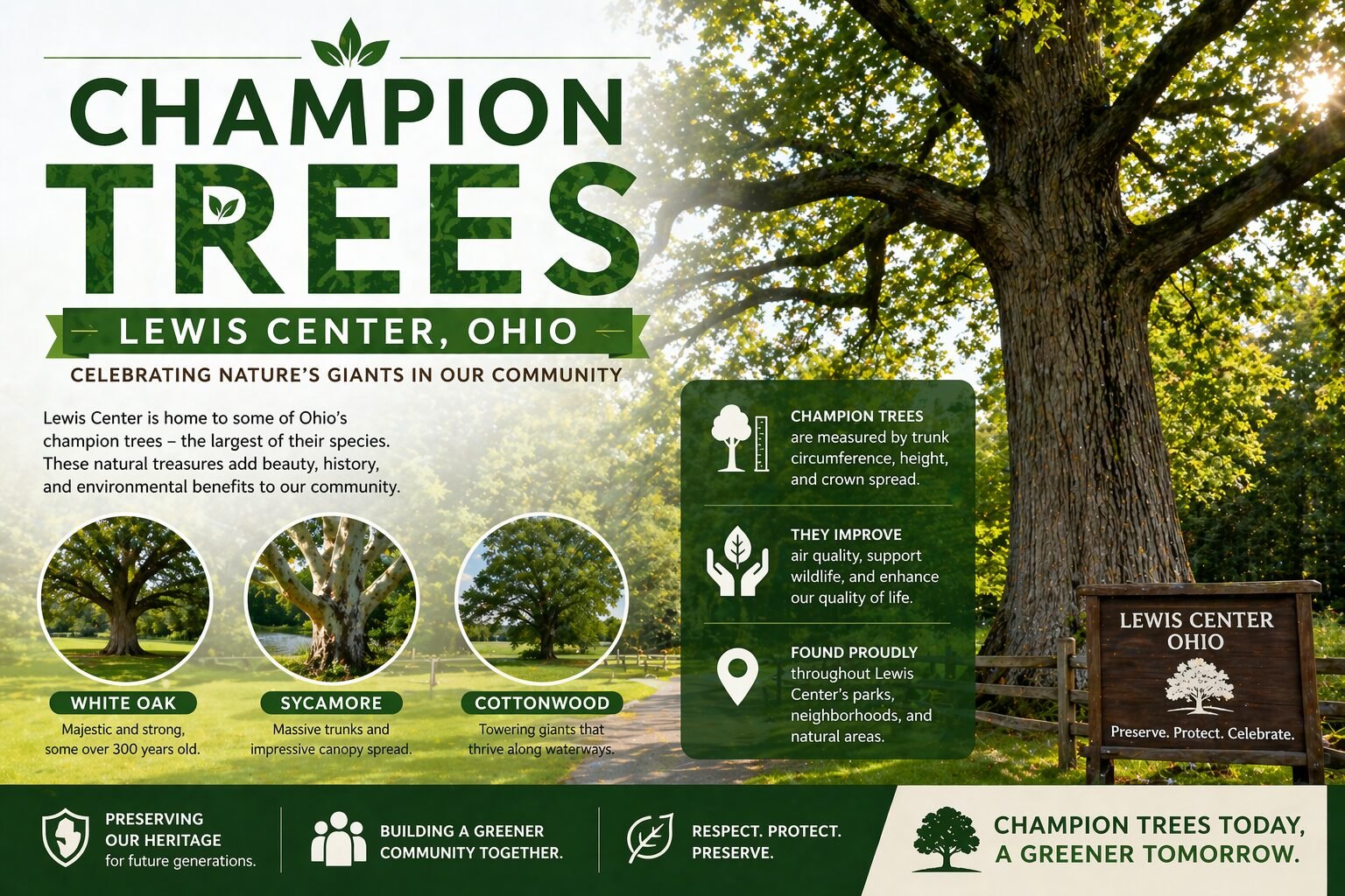 Champion Trees Near Lewis Center Ohio Nobody Is Talking About